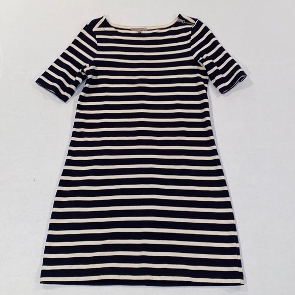 GAP Dresses & Skirts - Gap women’s navy and cream striped short sleeve dress size small